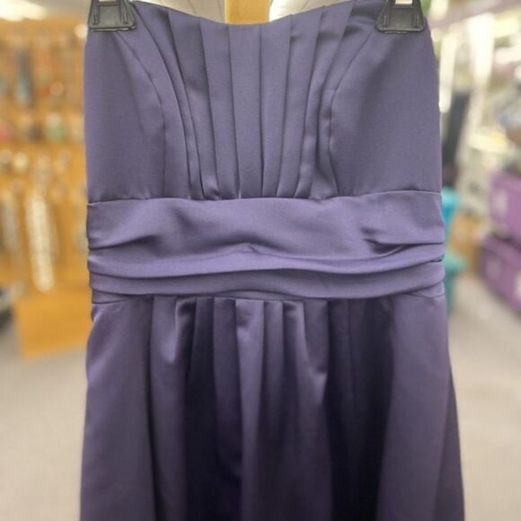 6/8 Davids Bridal Purple Formal Gown - Picture 2 of 6